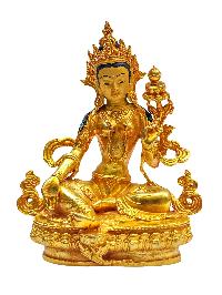 [green Tara], Buddhist Miniature Statue[gold Plated With Face Painted], 21 Tara Set