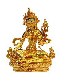 [green Tara], Buddhist Miniature Statue[gold Plated With Face Painted], 21 Tara Set