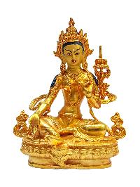 [green Tara], Buddhist Miniature Statue[gold Plated With Face Painted], 21 Tara Set