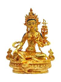 [green Tara], Buddhist Miniature Statue[gold Plated With Face Painted], 21 Tara Set