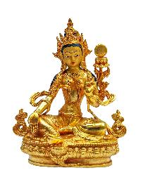 [green Tara], Buddhist Miniature Statue[gold Plated With Face Painted], 21 Tara Set