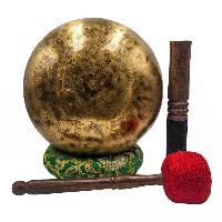 [jhumka Tiger Singing Bowl], Buddhist Hand Beaten, Antique Finishing, [select Accessories]