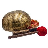 [jhumka Tiger Singing Bowl], Buddhist Hand Beaten, Antique Finishing, [select Accessories]