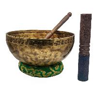 [jhumka Tiger Singing Bowl], Buddhist Hand Beaten, Antique Finishing, [select Accessories]