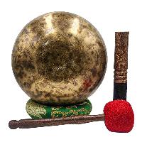 [jhumka Tiger Singing Bowl], Buddhist Hand Beaten, Antique Finishing, [select Accessories]