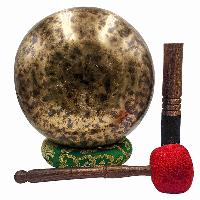 [jhumka Tiger Singing Bowl], Buddhist Hand Beaten, Antique Finishing, [select Accessories]