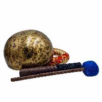 Jambati Singing Bowl, [tiger Antique], Buddhist Hand Beaten, Antique Finishing, [select Accessories]