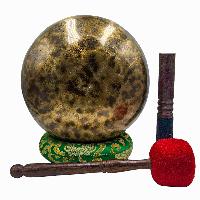 Jambati Singing Bowl, [tiger Antique], Buddhist Hand Beaten, Antique Finishing, [select Accessories]