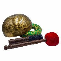 Jambati Singing Bowl, [tiger Antique], Buddhist Hand Beaten, Antique Finishing, [select Accessories]