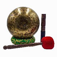 Jambati Singing Bowl, [tiger Antique], Buddhist Hand Beaten, Antique Finishing, [select Accessories]