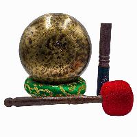 Jambati Singing Bowl, [tiger Antique], Buddhist Hand Beaten, Antique Finishing, [select Accessories]