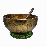 Jambati Singing Bowl, [tiger Antique], Buddhist Hand Beaten, Antique Finishing, [select Accessories]
