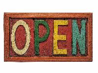[open/close Doble Side Carved], Handmade Wall Hanging, [painted]