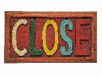 [open/close Doble Side Carved], Handmade Wall Hanging, [painted]