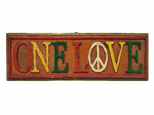 [one Love], Handmade Wall Hanging, [painted]