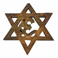 [om Carved], Handmade Wall Hanging, [painted]