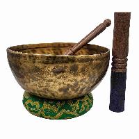 Jambati Singing Bowl, [tiger Antique], Buddhist Hand Beaten, Antique Finishing, [select Accessories], [select Accessories]