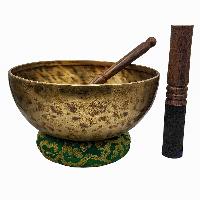 Jambati Singing Bowl, [tiger Antique], Buddhist Hand Beaten, Antique Finishing, [select Accessories], [select Accessories]