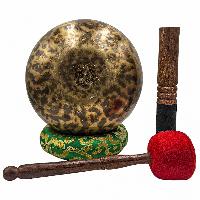 Jambati Singing Bowl, [tiger Antique], Buddhist Hand Beaten, Antique Finishing, [select Accessories], [select Accessories]