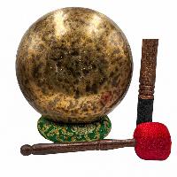 Jambati Singing Bowl, [tiger Antique], Buddhist Hand Beaten, Antique Finishing, [select Accessories], [select Accessories]