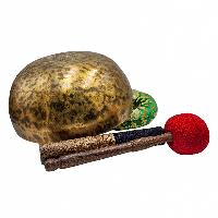 Jambati Singing Bowl, [tiger Antique], Buddhist Hand Beaten, Antique Finishing, [select Accessories], [select Accessories]