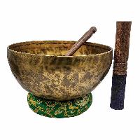 Jambati Singing Bowl, [tiger Antique], Buddhist Hand Beaten, Antique Finishing, [select Accessories], [select Accessories]