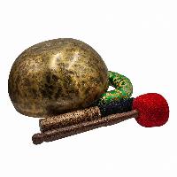 Jambati Singing Bowl, [tiger Antique], Buddhist Hand Beaten, Antique Finishing, [select Accessories], [select Accessories]