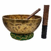 Jambati Singing Bowl, [tiger Antique], Buddhist Hand Beaten, Antique Finishing, [select Accessories], [select Accessories]