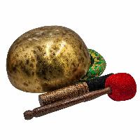 Jambati Singing Bowl, [tiger Antique], Buddhist Hand Beaten, Antique Finishing, [select Accessories], [select Accessories]