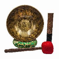 Jambati Singing Bowl, [tiger Antique], Buddhist Hand Beaten, Antique Finishing, [select Accessories], [select Accessories]