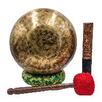 Jambati Singing Bowl, [tiger Antique], Buddhist Hand Beaten, Antique Finishing, [select Accessories], [select Accessories]