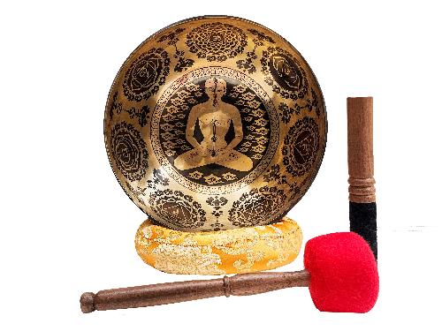 Buddhist Singing Bowl, [samadhi], Hand Beaten, [select Accessories], [select Accessories]