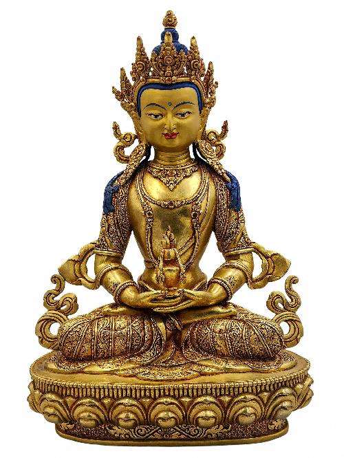 [aparimita], Buddhist Handmade Statue, [face Painted] And [gold Plated], [high Quality]