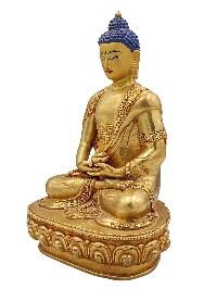 [amitabha Buddha], Buddhist Handmade Statue, [face Painted] And [gold Plated], [high Quality]