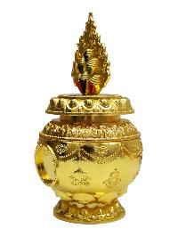 Metal Kalash, Yang Bhumpa, Ospicious Kalash, For Precious Jewelery