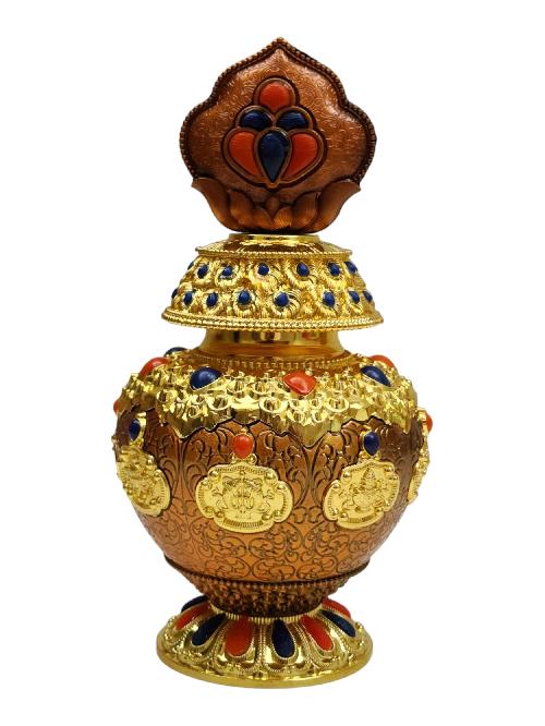 Metal Kalash, Yang Bhumpa, Ospicious Kalash, For Precious Jewelery