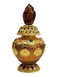 Metal Kalash, Yang Bhumpa, Ospicious Kalash, For Precious Jewelery