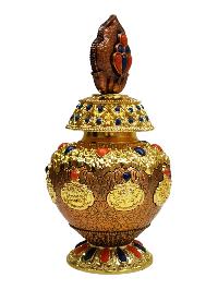 Metal Kalash, Yang Bhumpa, Ospicious Kalash, For Precious Jewelery