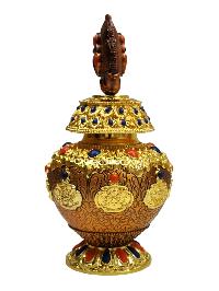 Metal Kalash, Yang Bhumpa, Ospicious Kalash, For Precious Jewelery