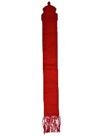 Tibetan Cochin Brocade Wall Hanging With Embroidered Ashtamangala, Color