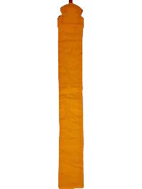 Tibetan Cochin Brocade Wall Hanging With Embroidered Ashtamangala, Color