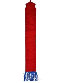 Tibetan Cochin Brocade Wall Hanging With Embroidered Om Mani Padme Hum, Color