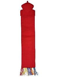 Tibetan Cochin Brocade Wall Hanging With Embroidered Om Mani Padme Hum, Color