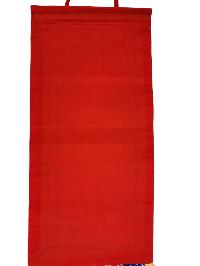 Tibetan Cochin Brocade Wall Hanging With Embroidered Dragon, Color