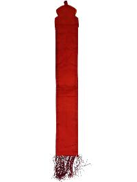 Tibetan Cochin Brocade Wall Hanging With Embroidered Ashtamangala, Color