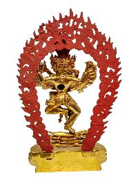 [hevajra], Buddhist Handmade Statue, [full Gold Plated], [painted Face], [high Quality]