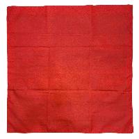 Tibetan Cochin Brocade Table Cloth With Embroidered Double Dorje