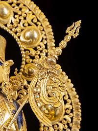 [padmasambhava], Buddhist Handmade Statue, [full Gold Plated], [face Painted]