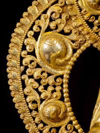 [padmasambhava], Buddhist Handmade Statue, [full Gold Plated], [face Painted]