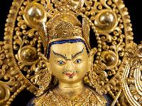 [padmasambhava], Buddhist Handmade Statue, [full Gold Plated], [face Painted]